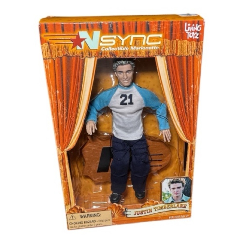 NEW! Vintage Y2K Justin Timberlake NSYNC Collectible Marionette